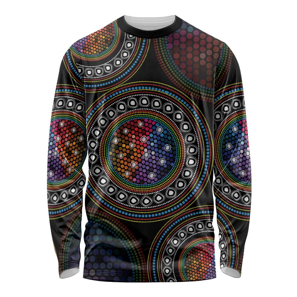 Australia Indigenous Long Sleeve Shirt First Nation LGBT - Respect Our Existence - Aussie Hoodie