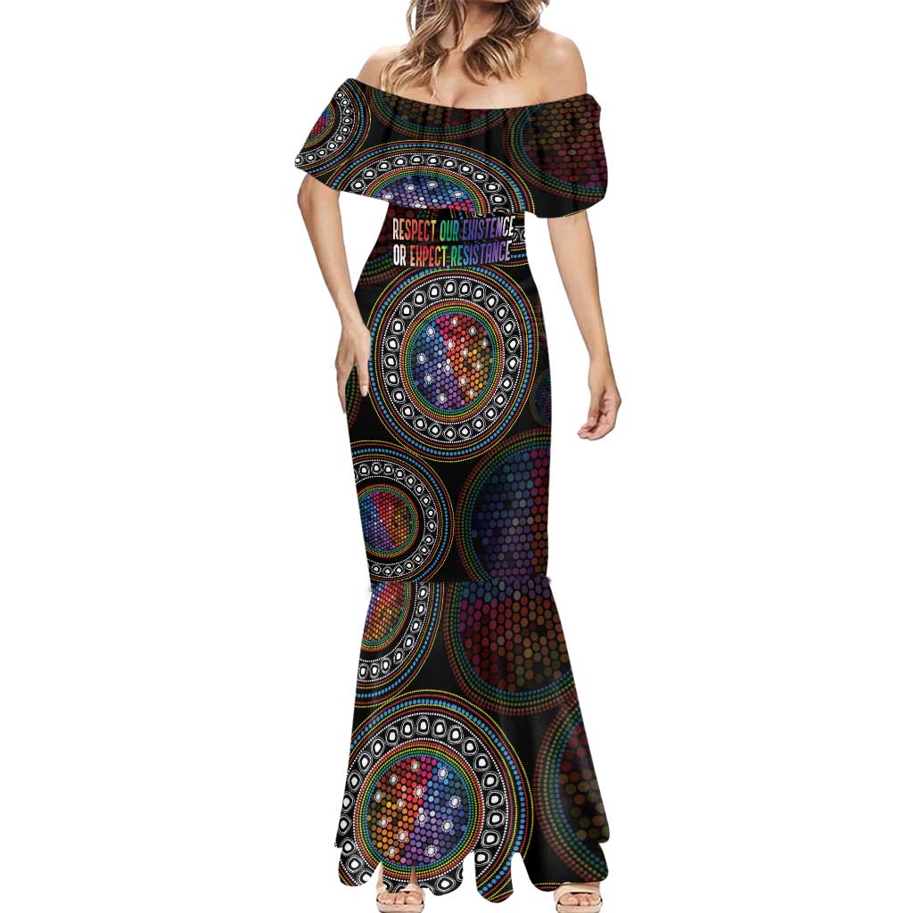 Australia Indigenous Mermaid Dress First Nation LGBT - Respect Our Existence - Aussie Hoodie