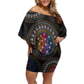Australia Indigenous Off Shoulder Short Dress First Nation LGBT - Respect Our Existence - Aussie Hoodie