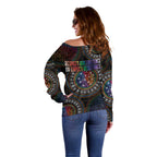 Australia Indigenous Off Shoulder Sweater First Nation LGBT - Respect Our Existence - Aussie Hoodie