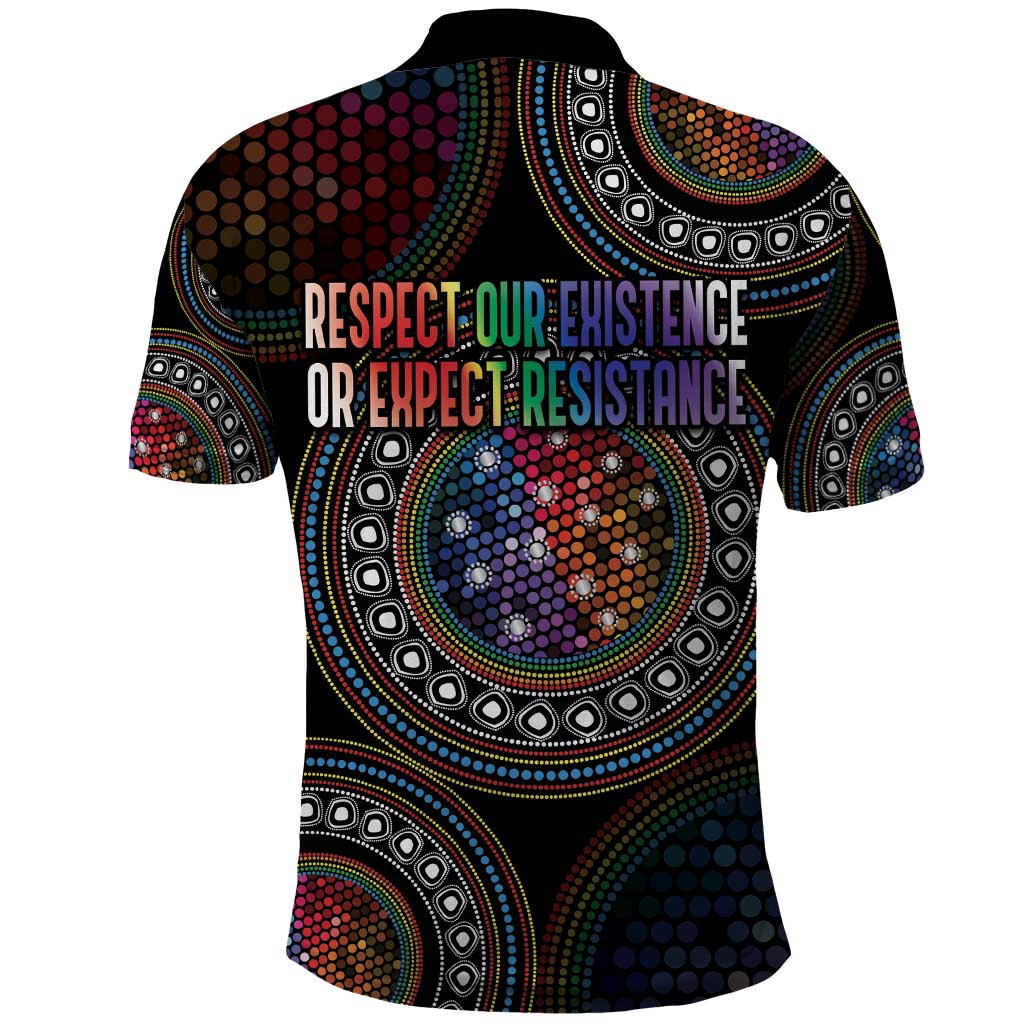 Australia Indigenous Polo Shirt First Nation LGBT - Respect Our Existence - Aussie Hoodie