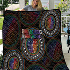 Australia Indigenous Quilt First Nation LGBT - Respect Our Existence - Aussie Hoodie