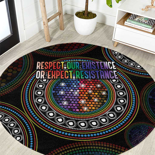Australia Indigenous Round Carpet First Nation LGBT - Respect Our Existence - Aussie Hoodie