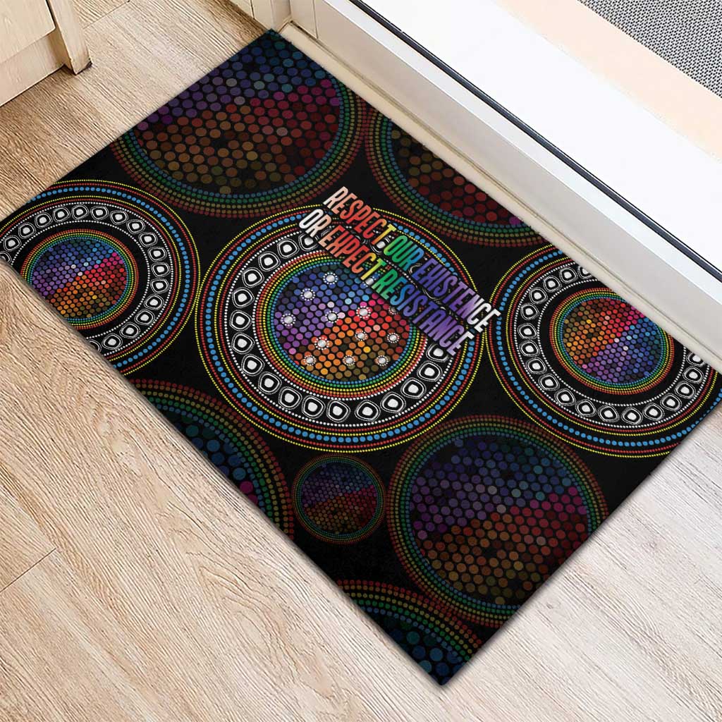 Australia Indigenous Rubber Doormat First Nation LGBT - Respect Our Existence - Aussie Hoodie