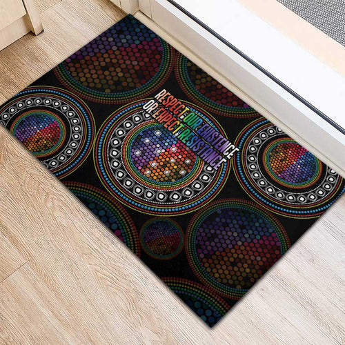Australia Indigenous Rubber Doormat First Nation LGBT - Respect Our Existence - Aussie Hoodie