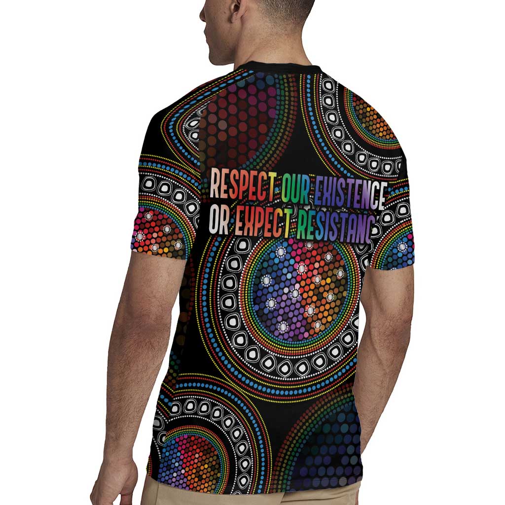 Australia Indigenous Rugby Jersey First Nation LGBT - Respect Our Existence - Aussie Hoodie