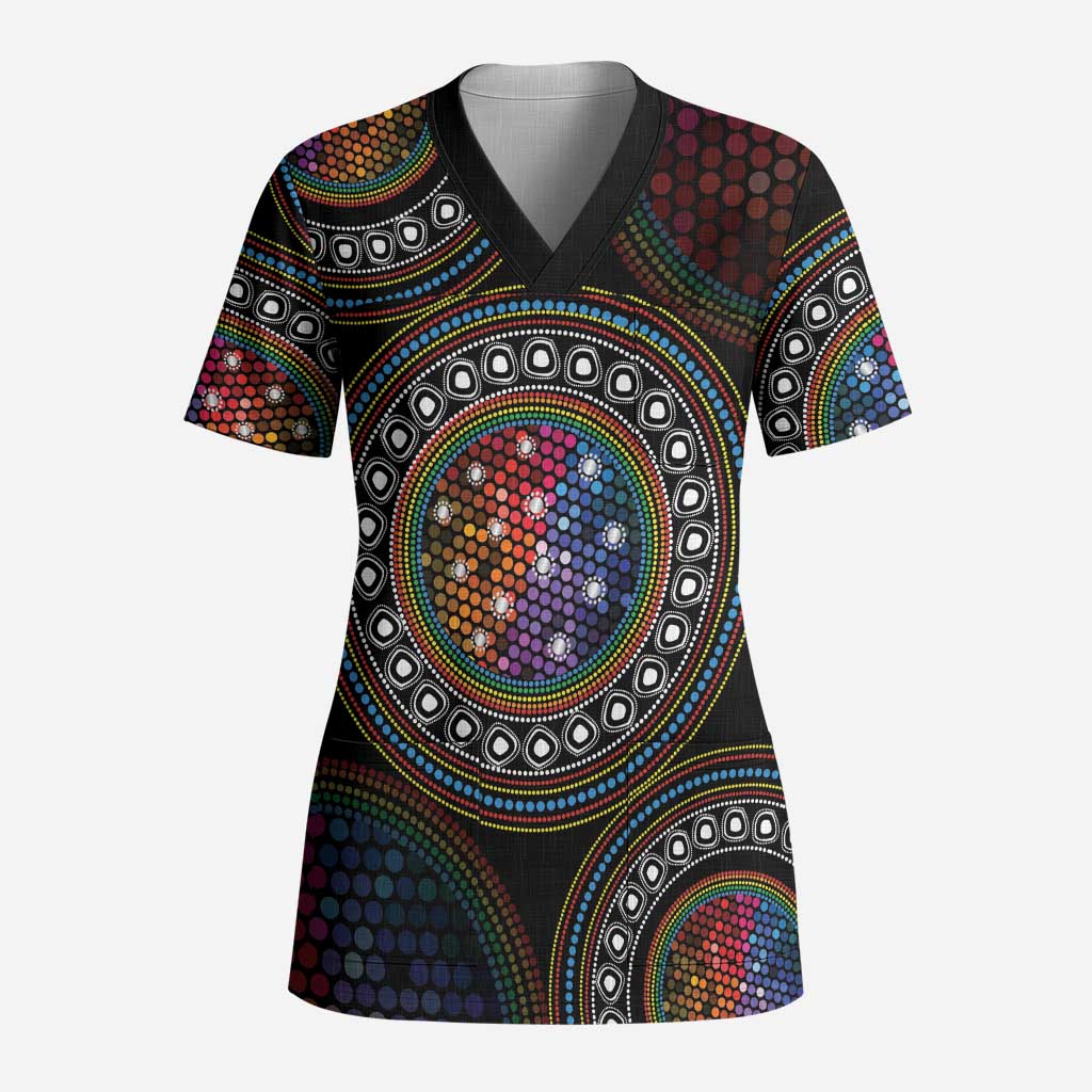 Australia Indigenous Scrub Top First Nation LGBT - Respect Our Existence - Aussie Hoodie