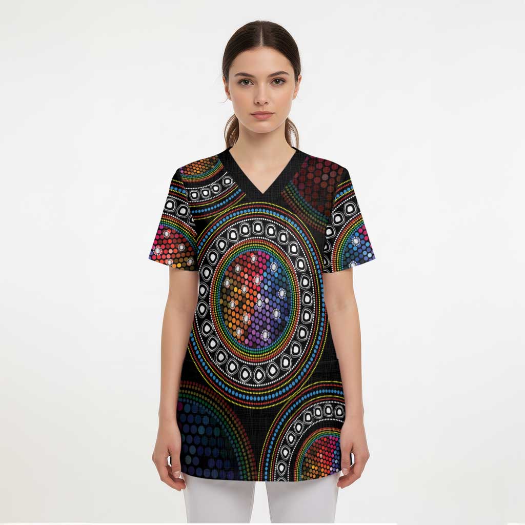 Australia Indigenous Scrub Top First Nation LGBT - Respect Our Existence - Aussie Hoodie