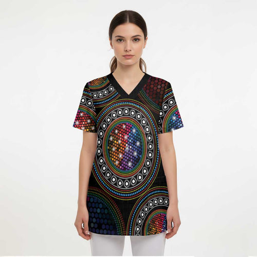 Australia Indigenous Scrub Top First Nation LGBT - Respect Our Existence - Aussie Hoodie
