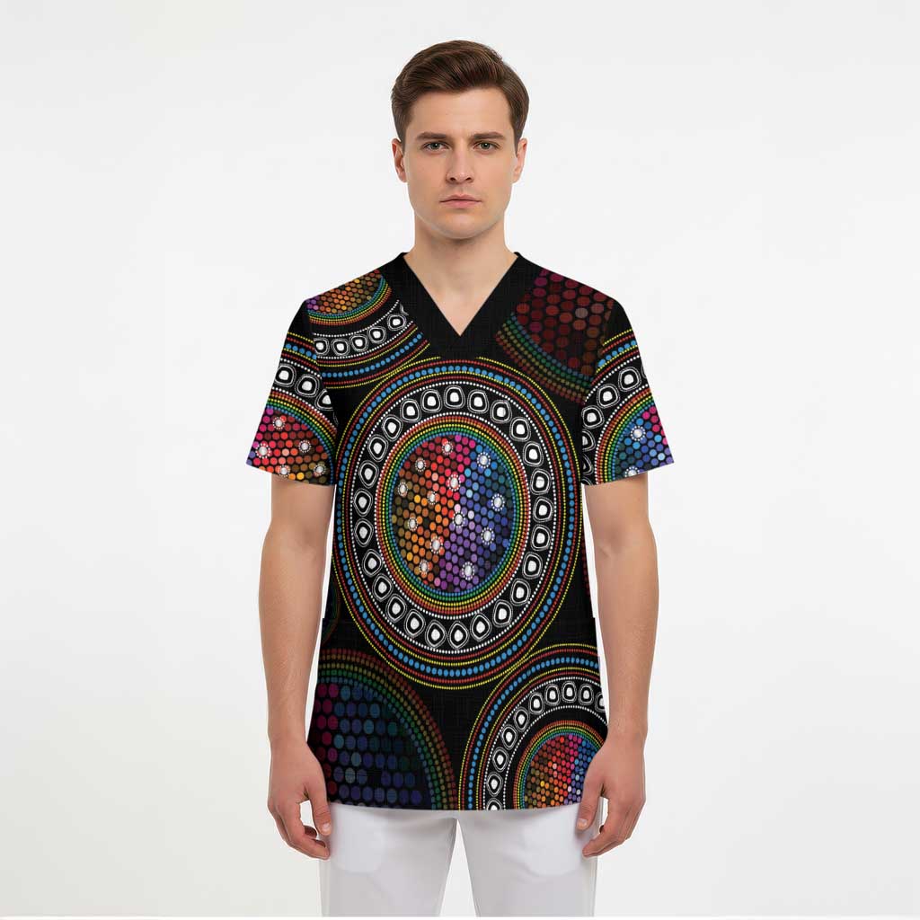 Australia Indigenous Scrub Top First Nation LGBT - Respect Our Existence - Aussie Hoodie
