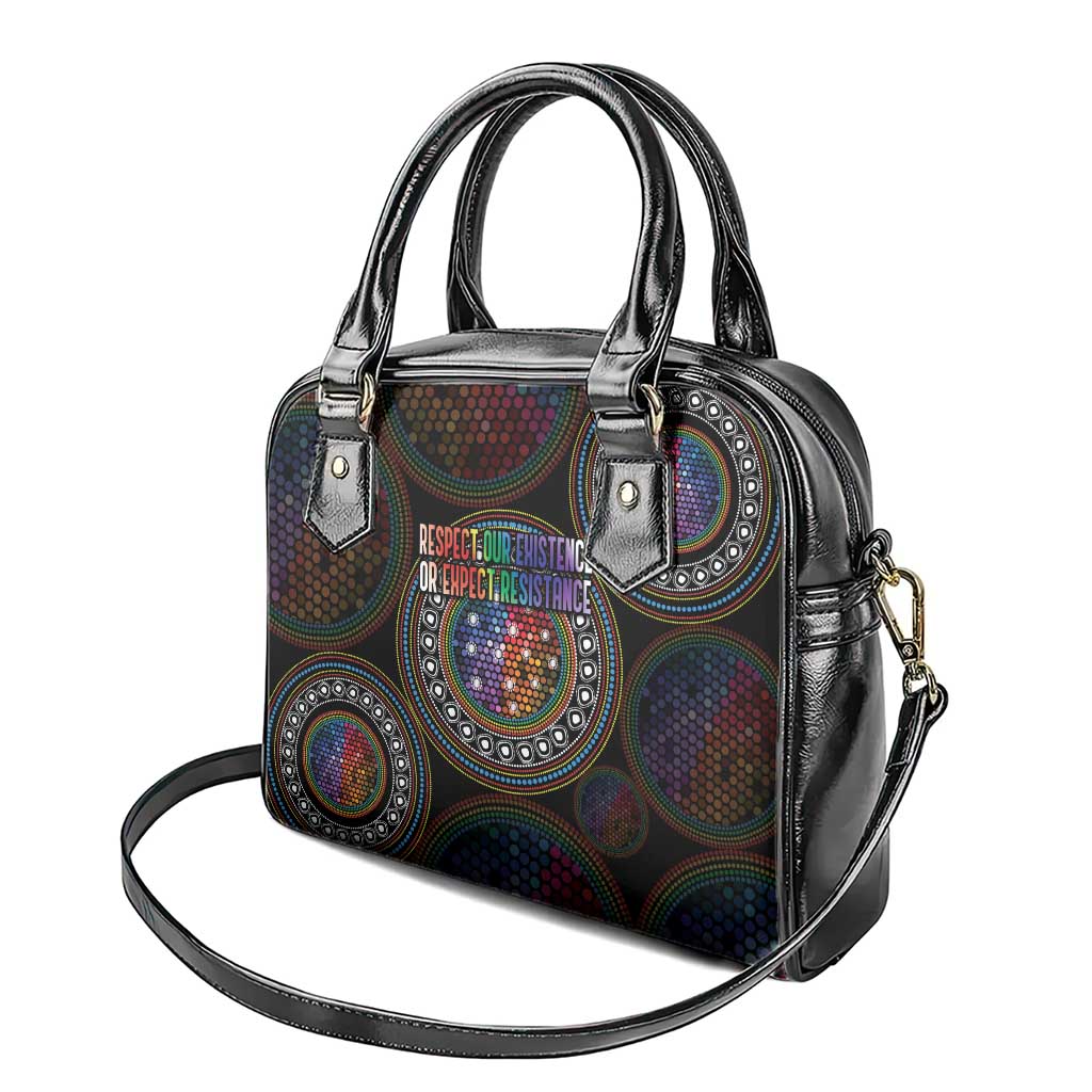 Australia Indigenous Shoulder Handbag First Nation LGBT - Respect Our Existence - Aussie Hoodie