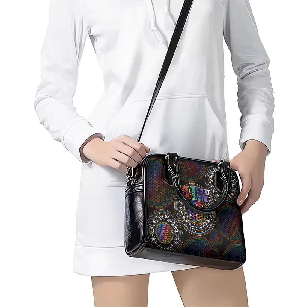 Australia Indigenous Shoulder Handbag First Nation LGBT - Respect Our Existence - Aussie Hoodie