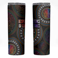 Australia Indigenous Skinny Tumbler First Nation LGBT - Respect Our Existence - Aussie Hoodie