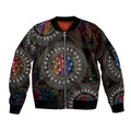 Australia Indigenous Sleeve Zip Bomber Jacket First Nation LGBT - Respect Our Existence - Aussie Hoodie
