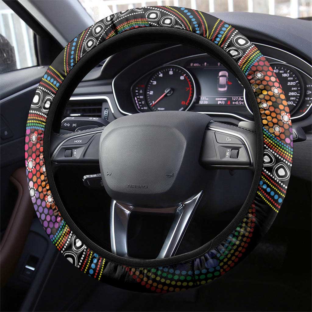 Australia Indigenous Steering Wheel Cover First Nation LGBT - Respect Our Existence - Aussie Hoodie