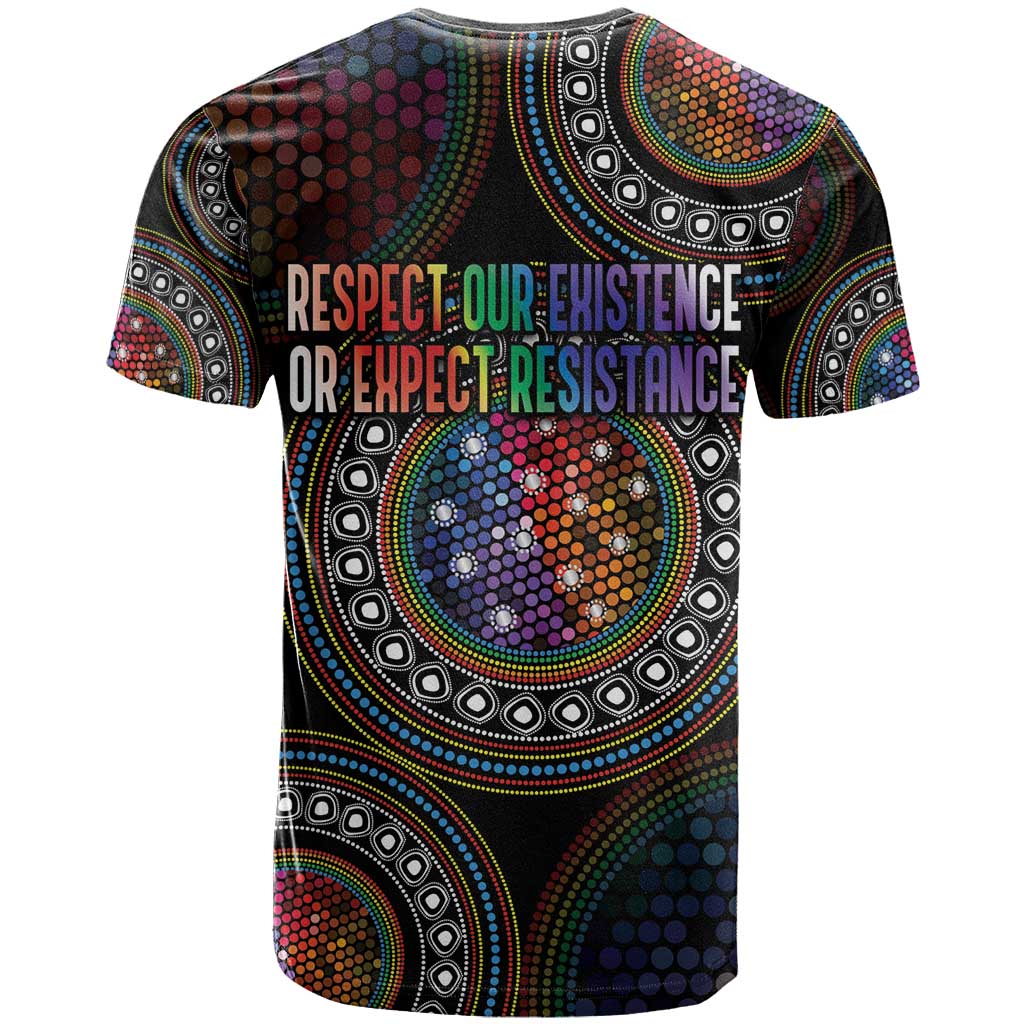 Australia Indigenous T Shirt First Nation LGBT - Respect Our Existence - Aussie Hoodie