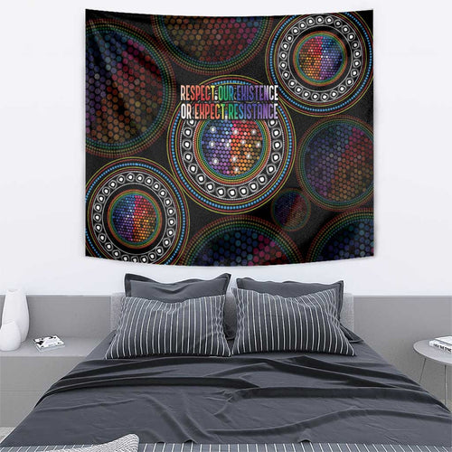 Australia Indigenous Tapestry First Nation LGBT - Respect Our Existence - Aussie Hoodie