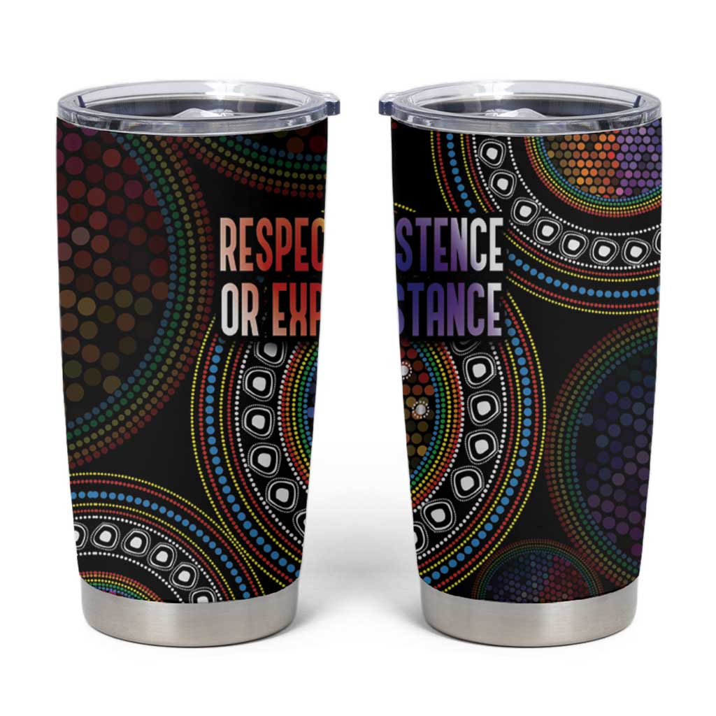 Australia Indigenous Tumbler Cup First Nation LGBT - Respect Our Existence - Aussie Hoodie