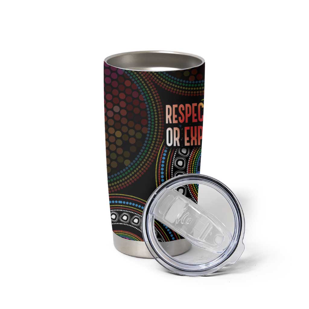 Australia Indigenous Tumbler Cup First Nation LGBT - Respect Our Existence - Aussie Hoodie