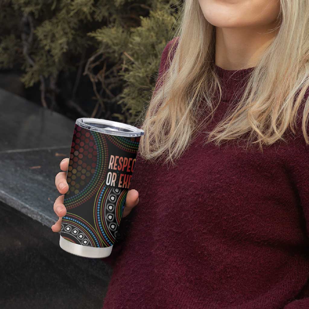 Australia Indigenous Tumbler Cup First Nation LGBT - Respect Our Existence - Aussie Hoodie