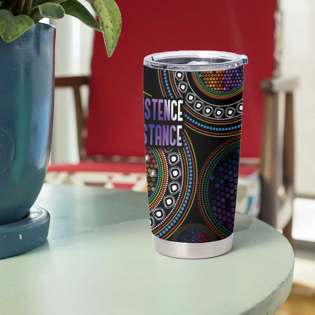 Australia Indigenous Tumbler Cup First Nation LGBT - Respect Our Existence - Aussie Hoodie