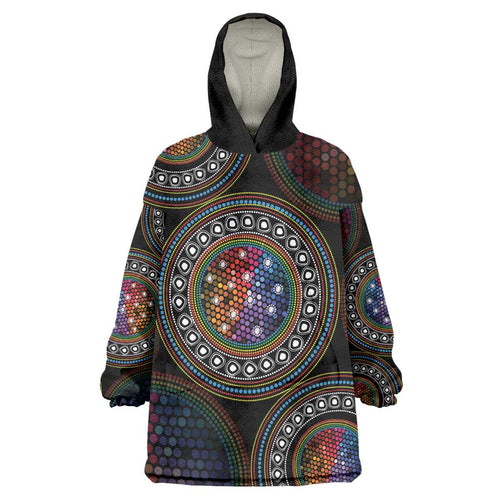 Australia Indigenous Wearable Blanket Hoodie First Nation LGBT - Respect Our Existence - Aussie Hoodie