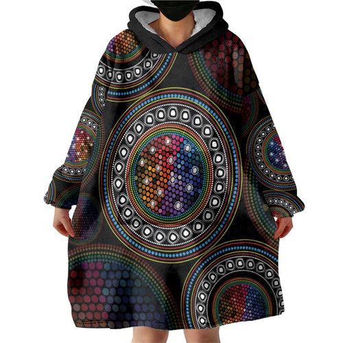 Australia Indigenous Wearable Blanket Hoodie First Nation LGBT - Respect Our Existence - Aussie Hoodie
