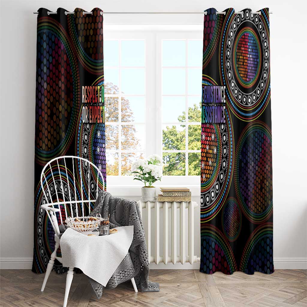 Australia Indigenous Window Curtain First Nation LGBT - Respect Our Existence - Aussie Hoodie