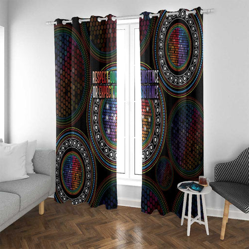 Australia Indigenous Window Curtain First Nation LGBT - Respect Our Existence - Aussie Hoodie