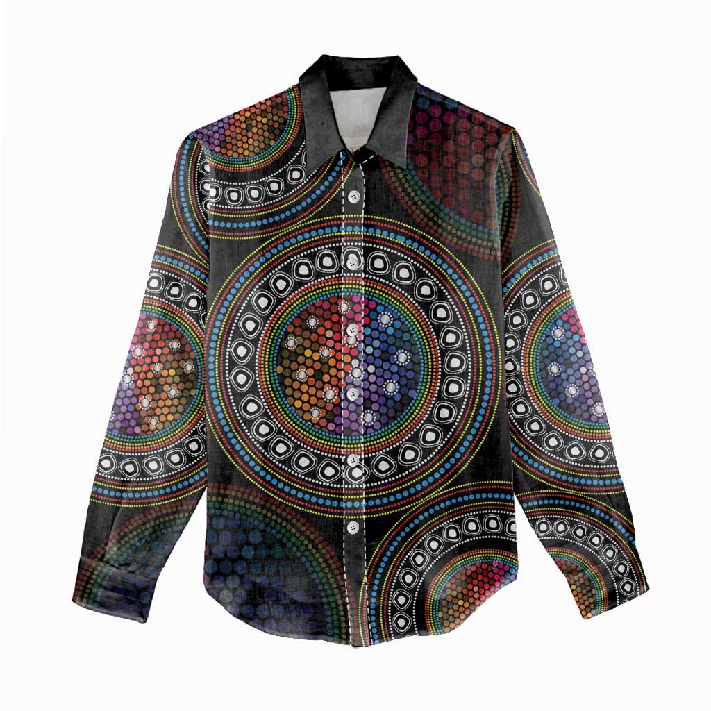 Australia Indigenous Women Casual Shirt First Nation LGBT - Respect Our Existence - Aussie Hoodie