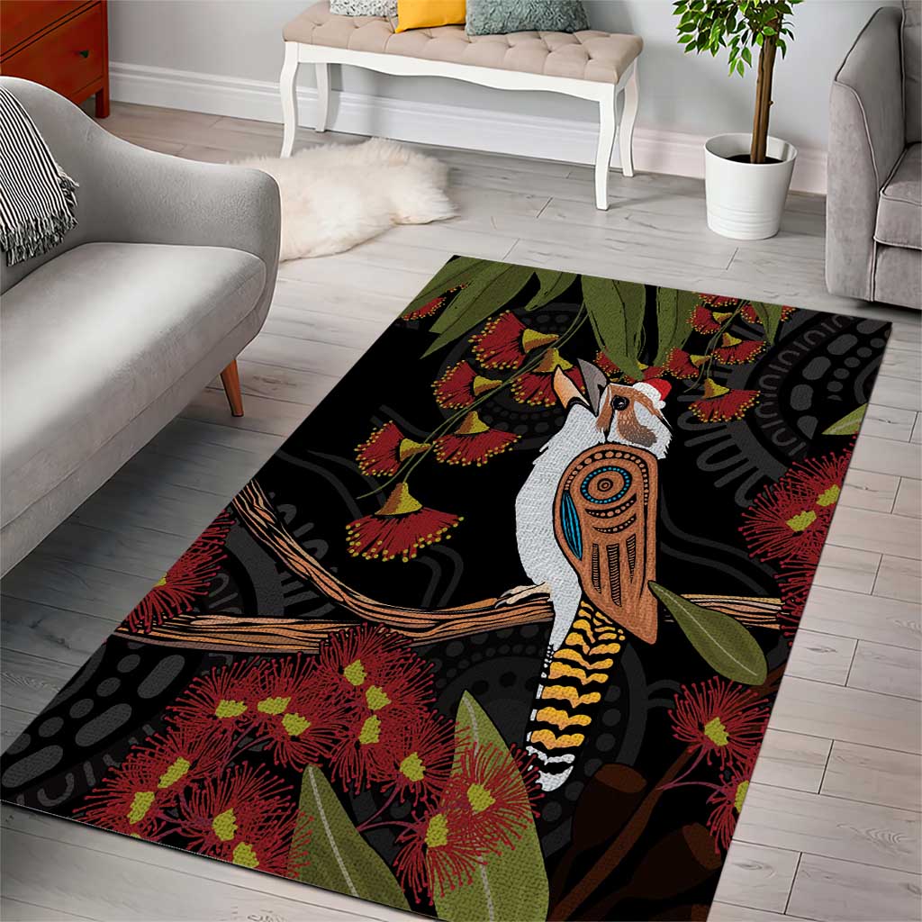 Australia Indigenous Christmas Area Rug Kookaburra Aboriginal