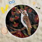 Australia Indigenous Christmas Beach Blanket Kookaburra Aboriginal