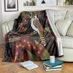 Australia Indigenous Christmas Blanket Kookaburra Aboriginal