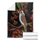 Australia Indigenous Christmas Blanket Kookaburra Aboriginal