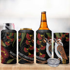 Australia Indigenous Christmas 4 in 1 Can Cooler Tumbler Kookaburra Aboriginal