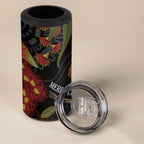 Australia Indigenous Christmas 4 in 1 Can Cooler Tumbler Kookaburra Aboriginal