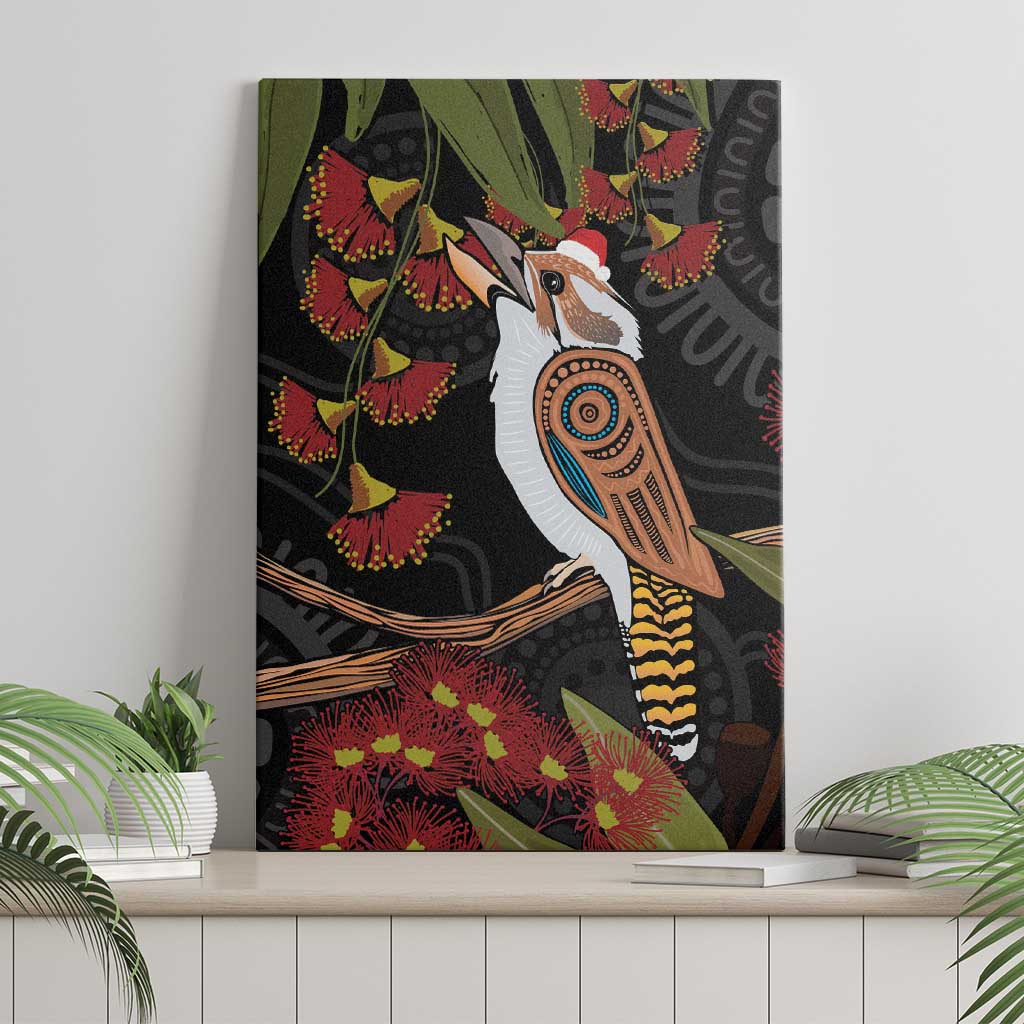 Australia Indigenous Christmas Canvas Wall Art Kookaburra Aboriginal