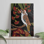 Australia Indigenous Christmas Canvas Wall Art Kookaburra Aboriginal