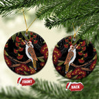 Australia Indigenous Christmas Ceramic Ornament Kookaburra Aboriginal