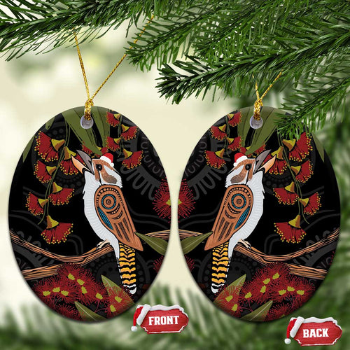 Australia Indigenous Christmas Ceramic Ornament Kookaburra Aboriginal