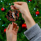Australia Indigenous Christmas Ceramic Ornament Kookaburra Aboriginal