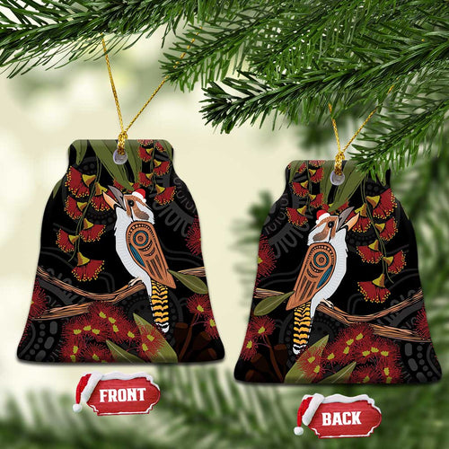Australia Indigenous Christmas Ceramic Ornament Kookaburra Aboriginal