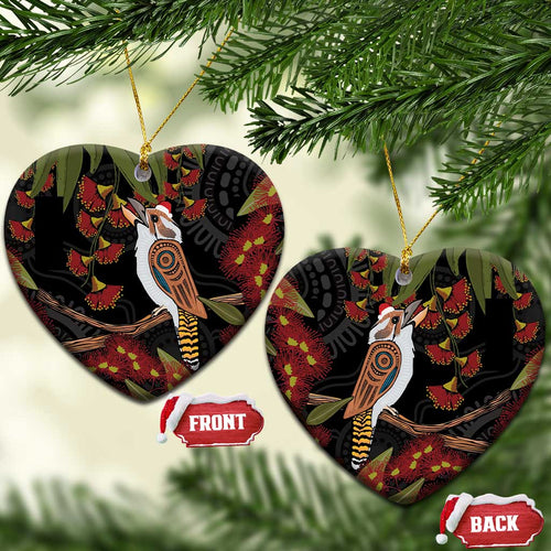 Australia Indigenous Christmas Ceramic Ornament Kookaburra Aboriginal