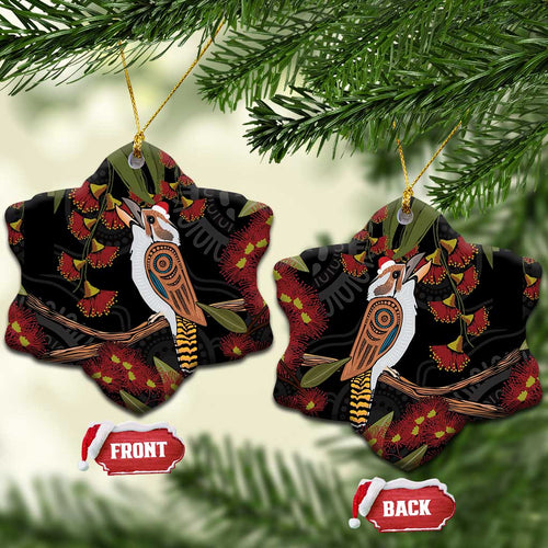 Australia Indigenous Christmas Ceramic Ornament Kookaburra Aboriginal