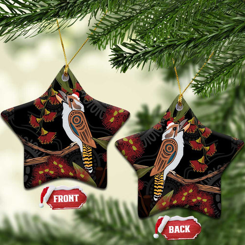 Australia Indigenous Christmas Ceramic Ornament Kookaburra Aboriginal