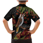 Australia Indigenous Christmas Family Matching Mermaid Dress and Hawaiian Shirt Kookaburra Aboriginal