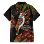 Australia Indigenous Christmas Family Matching Puletasi and Hawaiian Shirt Kookaburra Aboriginal