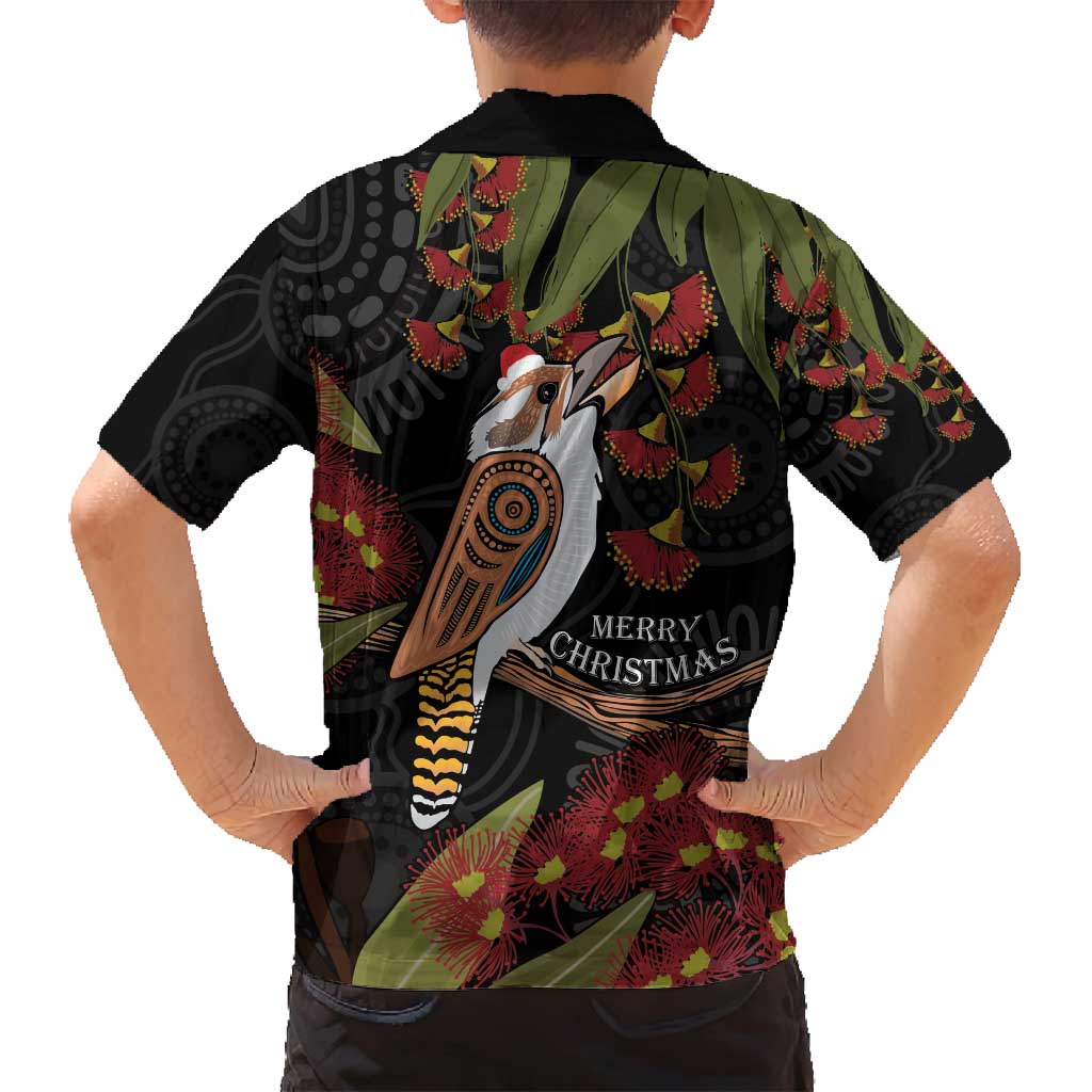Australia Indigenous Christmas Family Matching Summer Maxi Dress and Hawaiian Shirt Kookaburra Aboriginal
