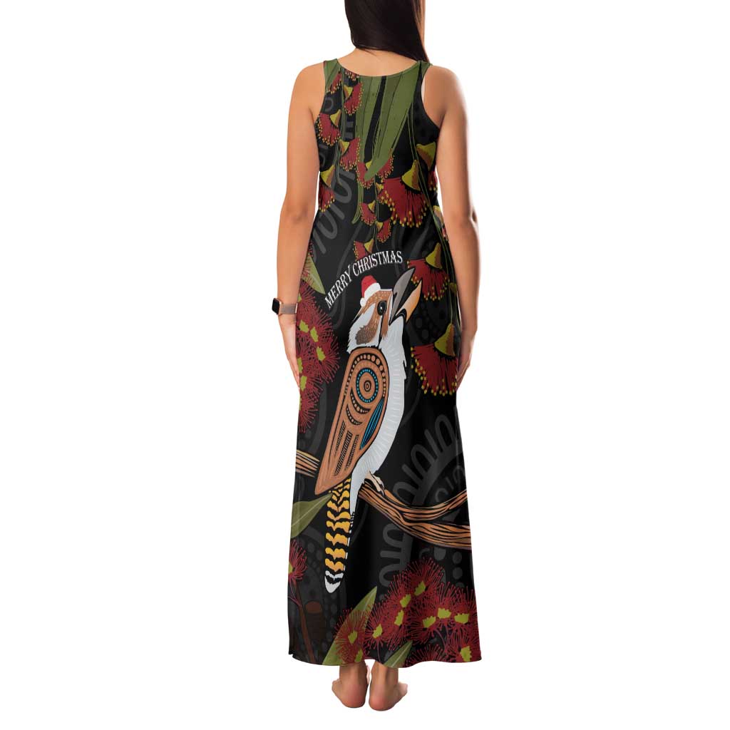 Australia Indigenous Christmas Family Matching Tank Maxi Dress and Hawaiian Shirt Kookaburra Aboriginal