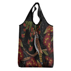 Australia Indigenous Christmas Grocery Bag Kookaburra Aboriginal